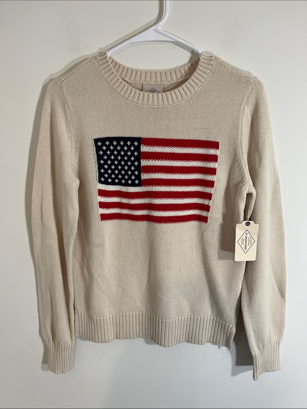St John’s Bay flag sweater XS NWT